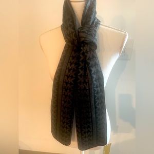 Gray and black Michael Kors Scarf.